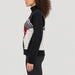 Alp n Rock women's Portia Ski Sweater in black, side view on model.