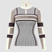 Alp n Rock women's Sylvia Zip Sweater in ivory, front view.