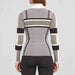 Alp n Rock women's Sylvia Zip Sweater in ivory, back view on model.