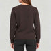 Alp n Rock women's Talia Embroidered Skier Sweater in coffee, back view on model.
