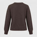 Alp n Rock women's Talia Embroidered Skier Sweater in coffee, back view.