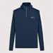 Amundsen 5Mila Half Zip in Navy Stripe, front product view.