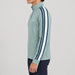Amundsen 5Mila Half Zip in Stormy Blue Lines, side view on model.