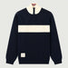 Amundsen 5Mila Half Zip Sweater in Faded Navy, front product view.