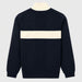 Amundsen 5Mila Half Zip Sweater in Faded Navy, back product view.