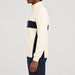 Amundsen 5Mila Half Zip Sweater in Oatmeal, side view on model.