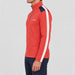Amundsen 5Mila Half Zip in Terra Red Stripe, side view on model.