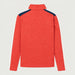Amundsen 5Mila Half Zip in Terra Red Stripe, back product view.