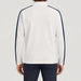 Amundsen 5Mila Half Zip in White Stripe, back view on model.