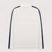 Amundsen 5Mila Half Zip in White Stripe, back product view.