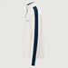 Amundsen 5Mila Half Zip in White Stripe, side product view.