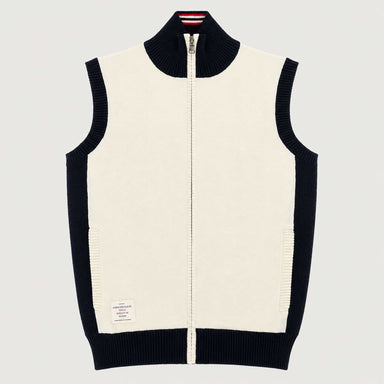 Amundsen 5Mila Knitted Vest in Oatmeal, front