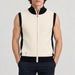 Amundsen 5Mila Knitted Vest in Oatmeal, model front
