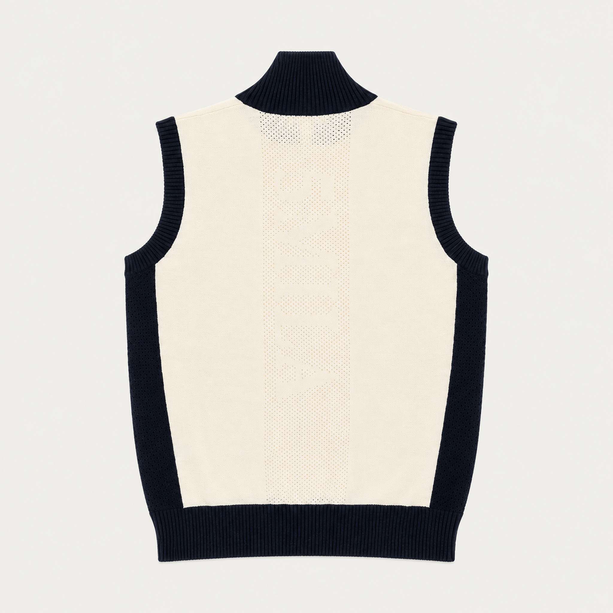 Amundsen 5Mila Knitted Vest in Oatmeal, back
