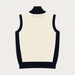 Amundsen 5Mila Knitted Vest in Oatmeal, back