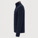 Amundsen Boiled Half Zip in Faded Navy, side product view.
