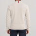 Amundsen Boiled Half Zip in Oatmeal, back view on model.