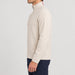 Amundsen Boiled Half Zip in Oatmeal, side view on model.
