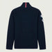 Amundsen Boiled Ski Flag Sweater in Faded Navy, back product view.