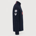 Amundsen Boiled Ski Flag Sweater in Faded Navy, side product view.