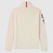 Amundsen Boiled Ski Flag Sweater in Oatmeal, back product view.