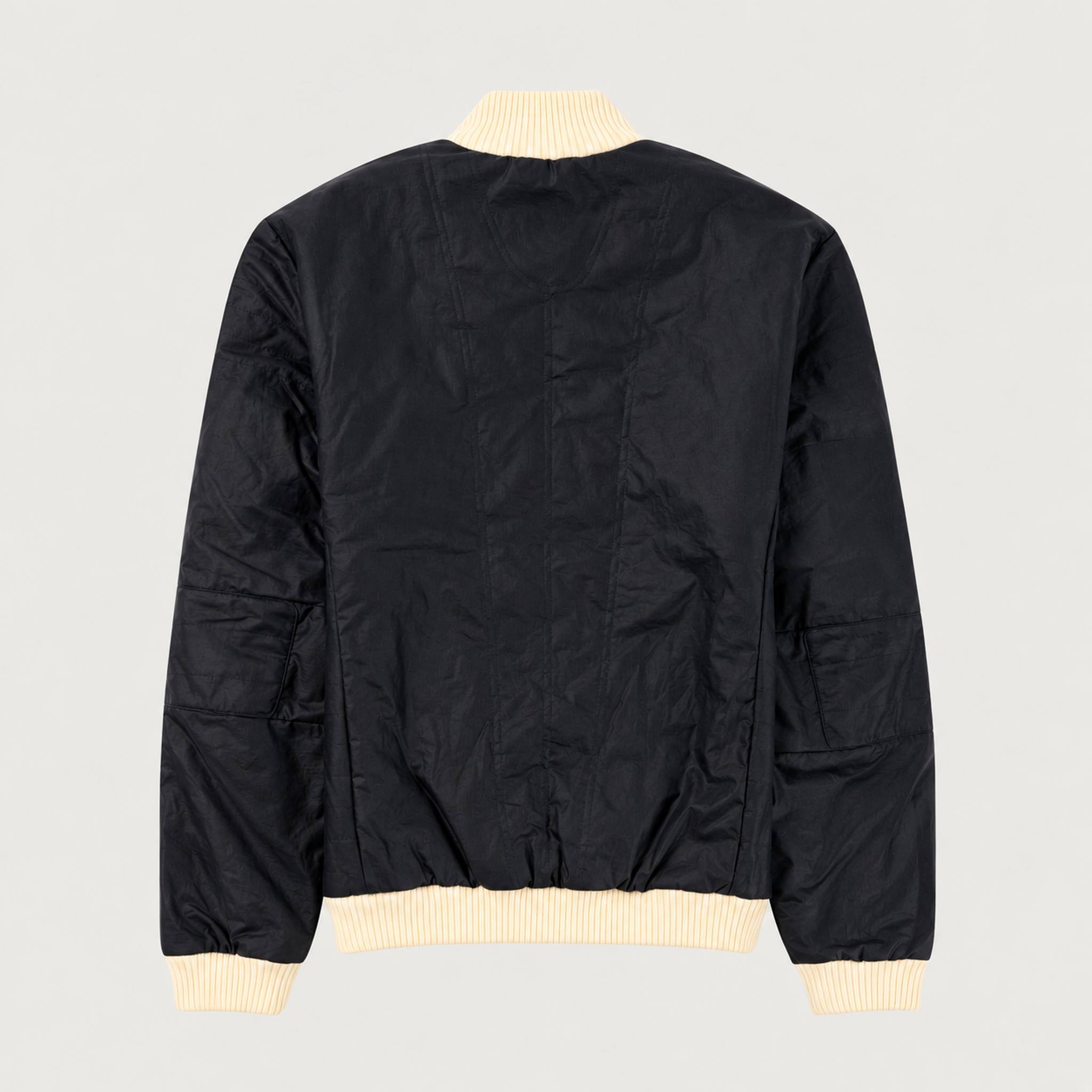 Amundsen men's Breguet Waxed Jacket in Faded Navy, back.