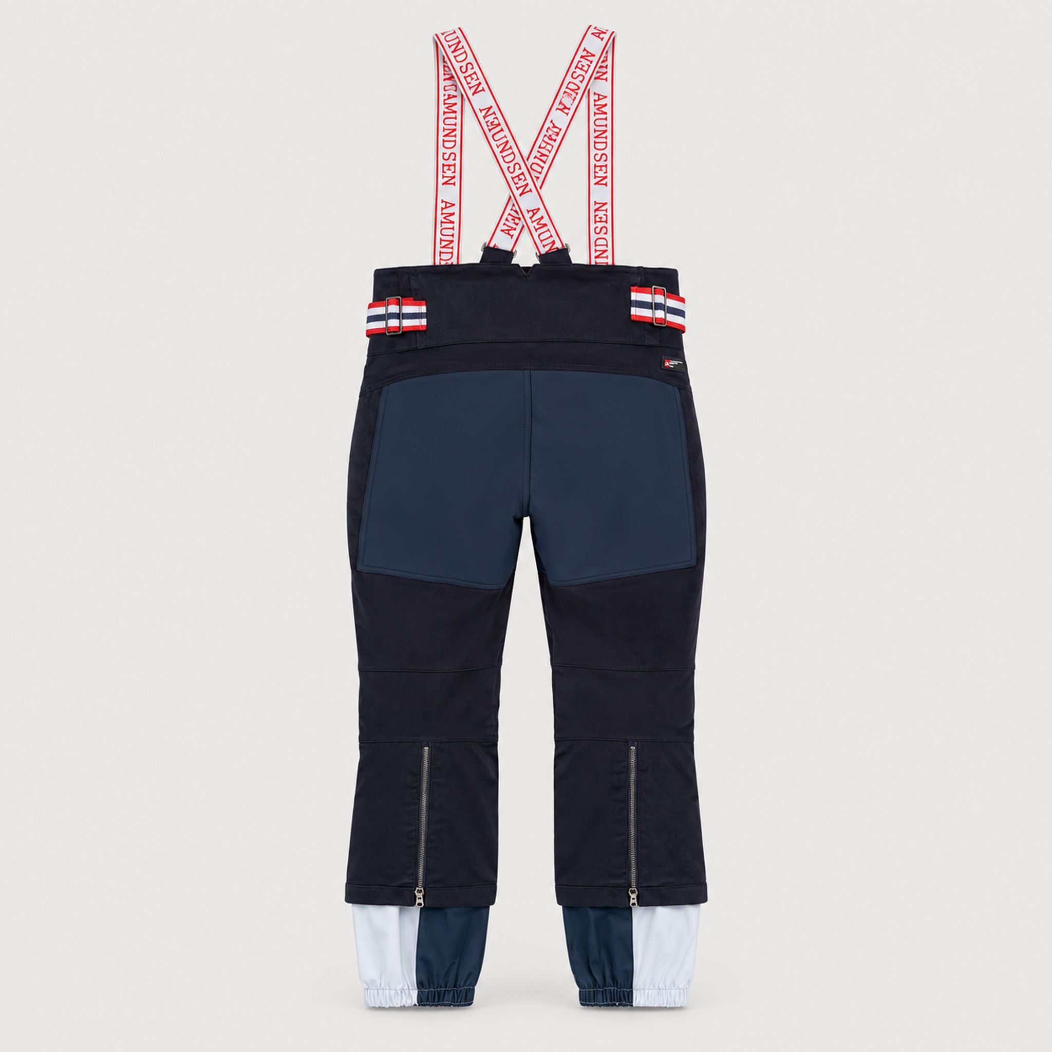 Amundsen Concord Ski Pants in Faded Navy, back product view.