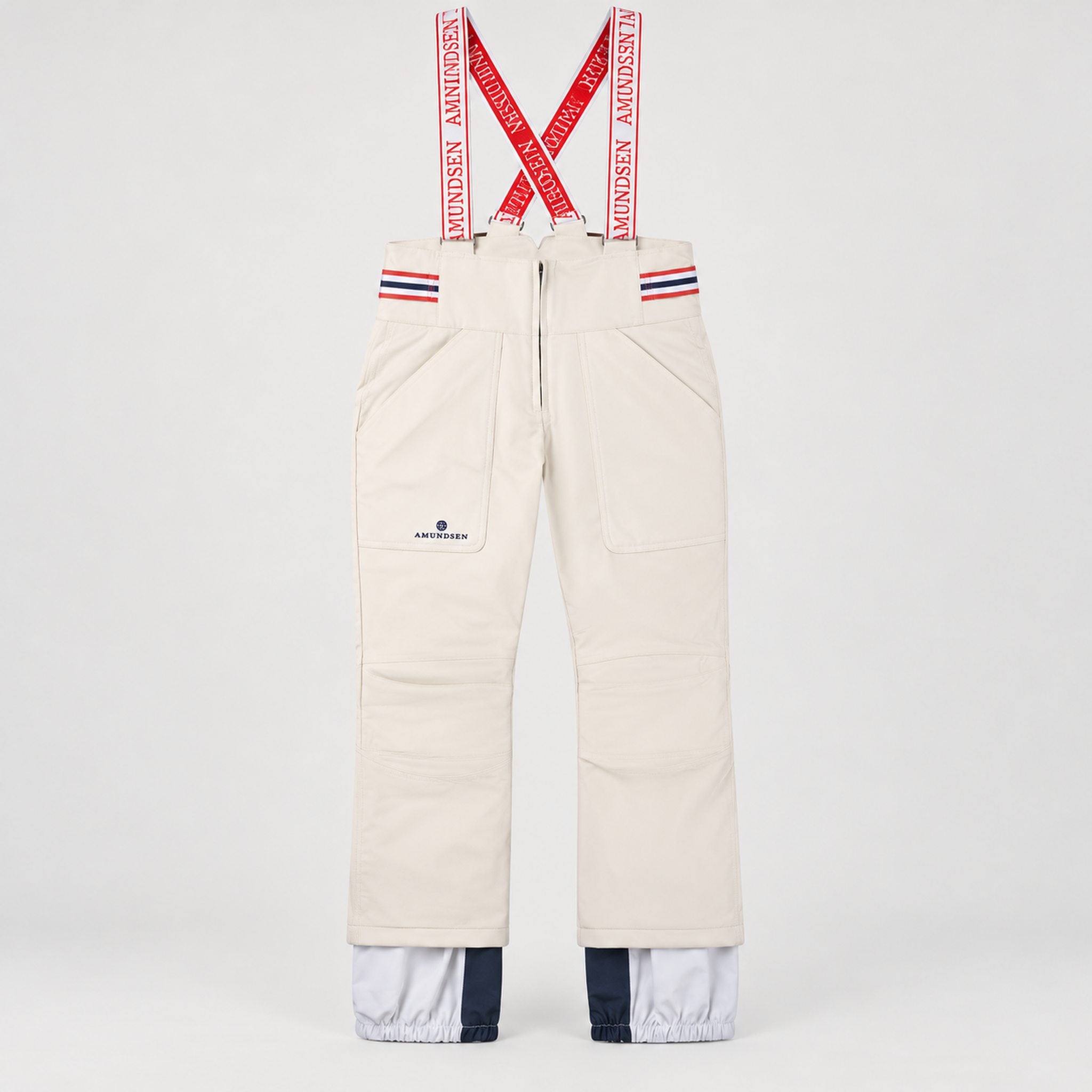 Amundsen Concord Ski Pants in Natural, front product view.