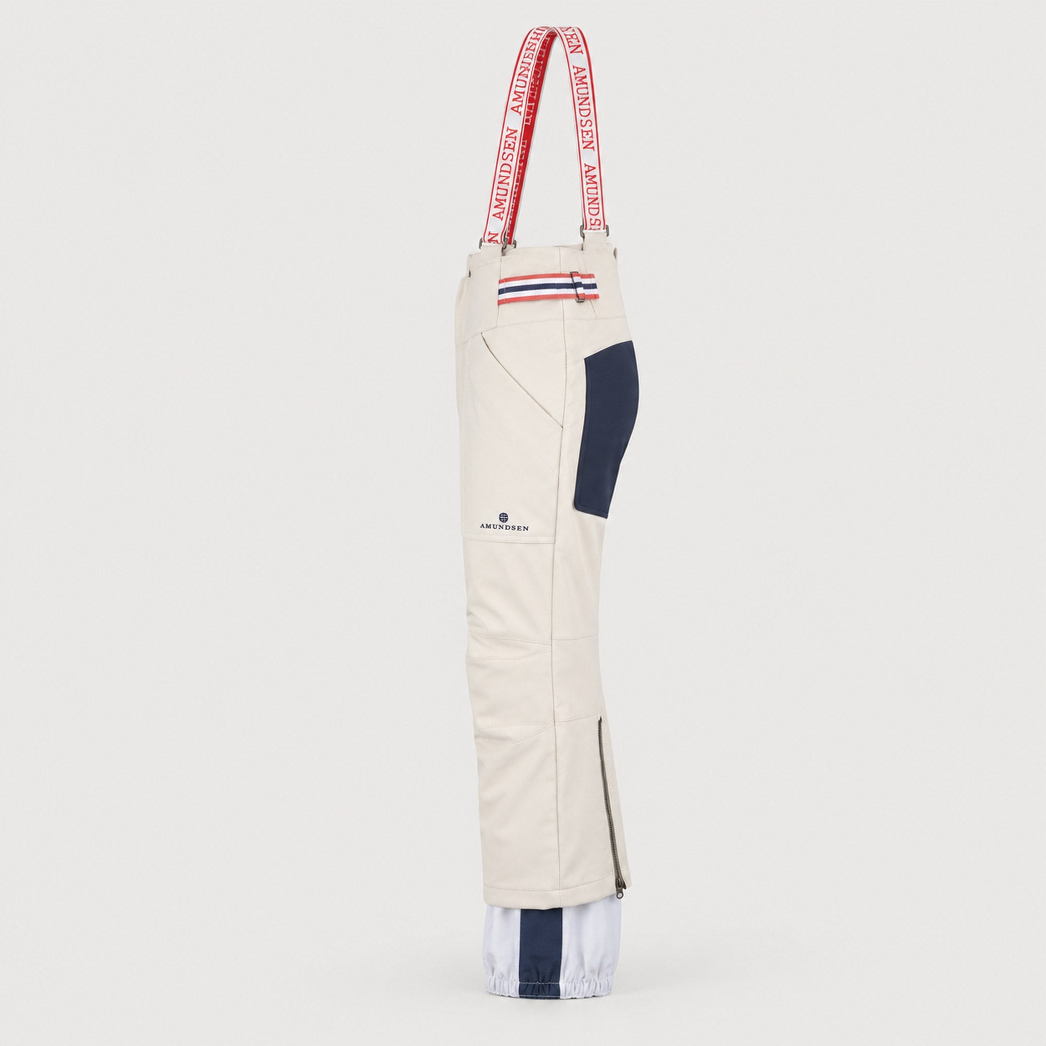 Amundsen Concord Ski Pants in Natural, side product view.