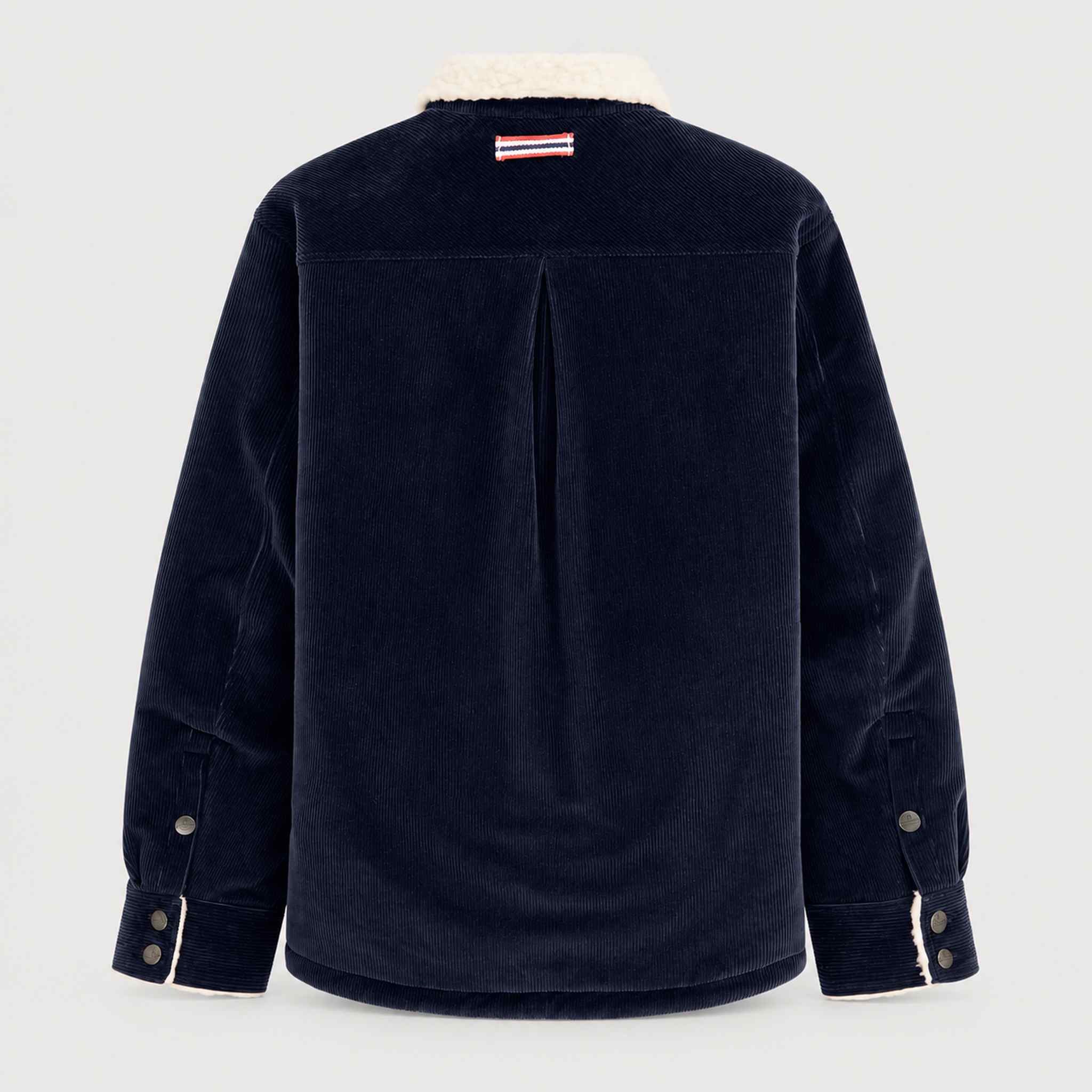 Amundsen Harvester Overshirt in True Navy, back product view.
