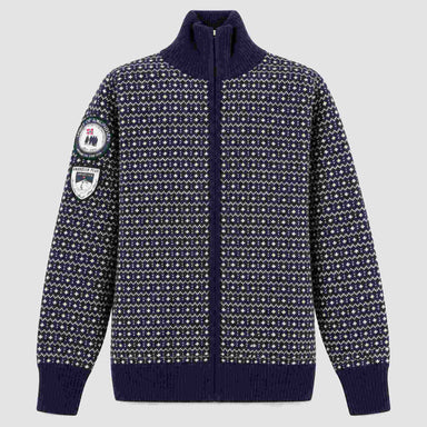 Amundsen Heroes of Telemark Full Zip in Faded Navy, front product view.