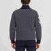 Amundsen Heroes of Telemark Full Zip in Faded Navy, back view on model.