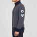 Amundsen Heroes of Telemark Full Zip in Faded Navy, side view on model.