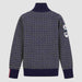 Amundsen Heroes of Telemark Full Zip in Faded Navy, back product view.