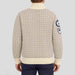 Amundsen Heroes of Telemark Full Zip in Natural, back view on model.