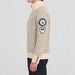 Amundsen Heroes of Telemark Full Zip in Natural, side view on model.