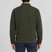 Amundsen Hut Half Zip in Spruce Green, back view on model.