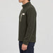 Amundsen Hut Half Zip in Spruce Green, side view on model.