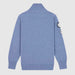 Amundsen Peak Half Zip in Denim Blue, back product view.
