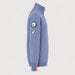 Amundsen Peak Half Zip in Denim Blue, side product view.