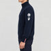 Amundsen Peak Half Zip in Faded Navy, side view on model.