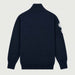 Amundsen Peak Half Zip in Faded Navy, back product view.