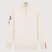 Amundsen Peak Half Zip in Oatmeal, front product view.