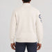 Amundsen Peak Half Zip in Oatmeal, back view on model.