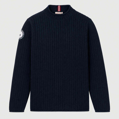 Amundsen Roald Roll Neck in Faded Navy, front product view.