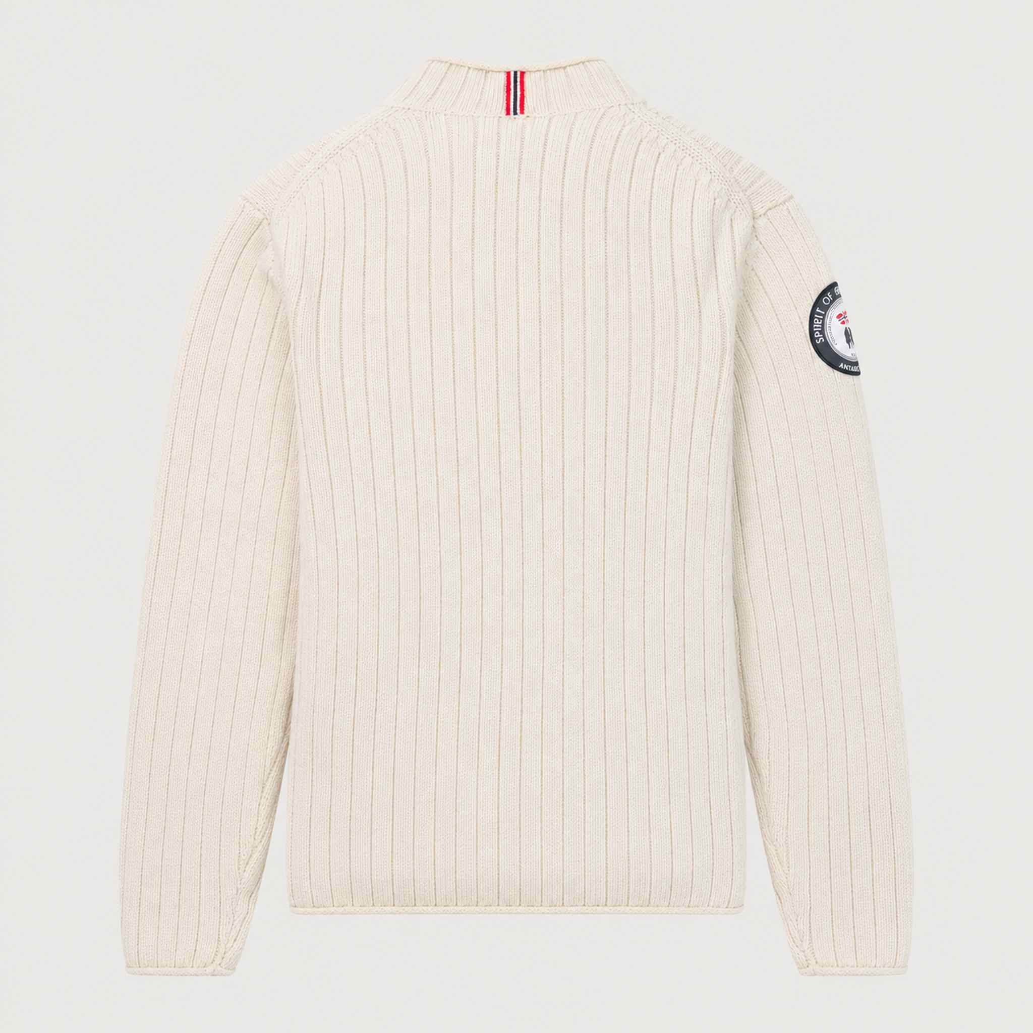 Amundsen Roald Roll Neck in Oatmeal, back product view.