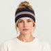 Amundsen 5mila lines headband faded navy, model female front