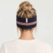 Amundsen 5mila lines headband faded navy, model female back