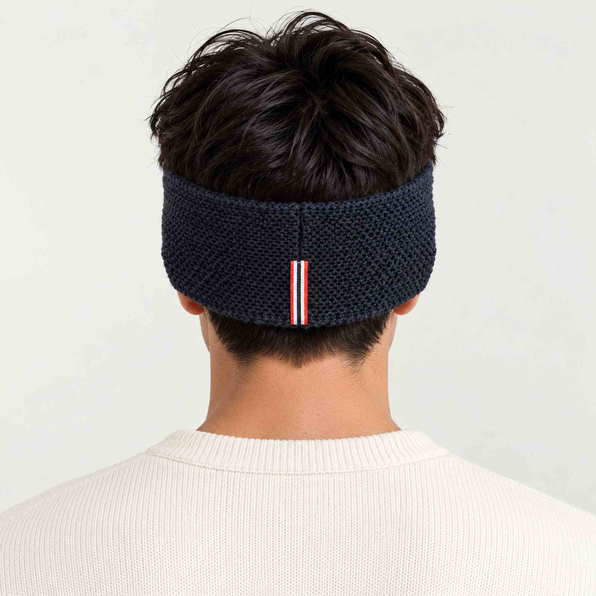 Amundsen antarctica headband faded navy, model male back