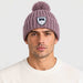 Amundsen groomer beanie mountain rose, model male front